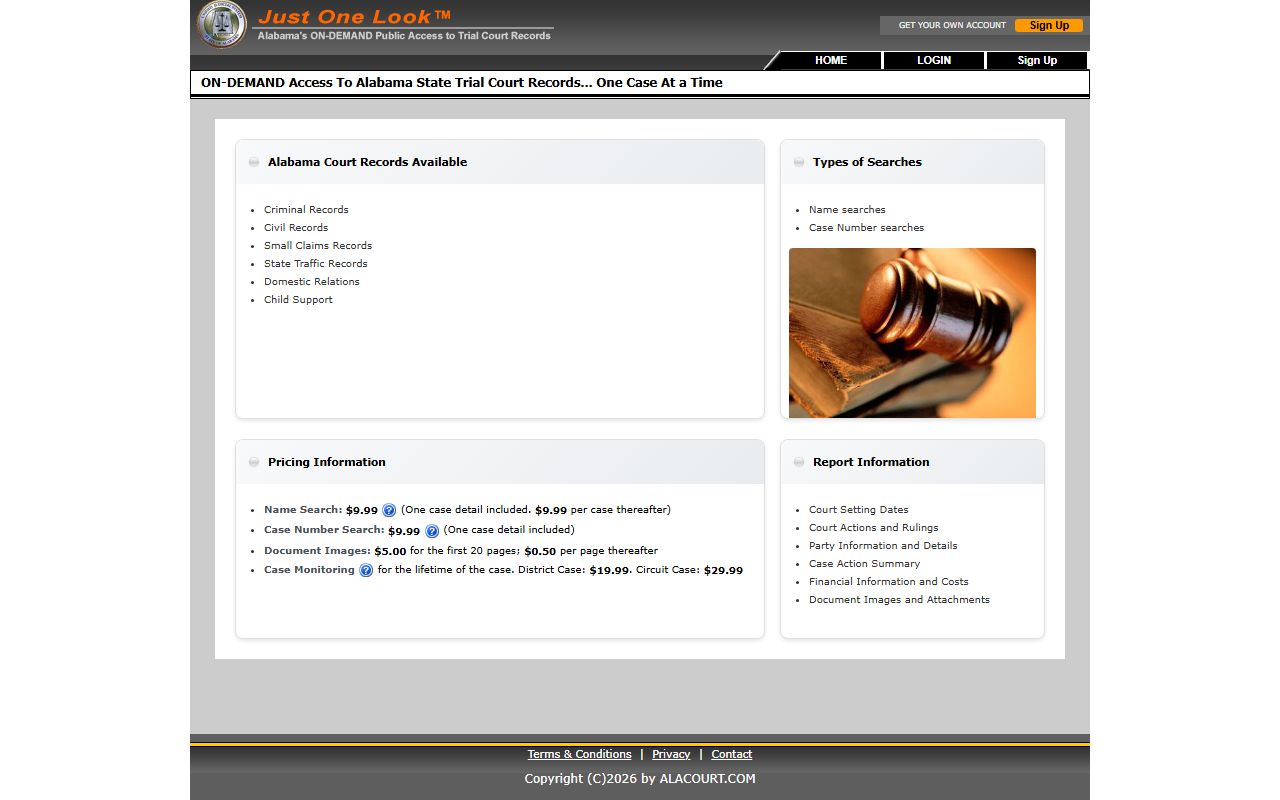Bibb County arrest records Alacourt charge lookup portal